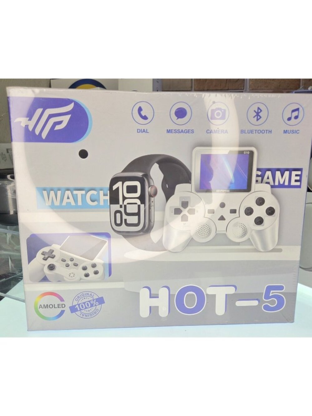 Amoled Hot-5 Watch Bluetooth Handheld Game 520 Games
